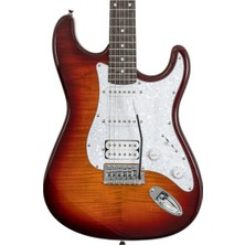 Washburn Sdfsb Sonamaster Deluxe Elektro Gitar (Sunburst) | Klasik Sunburst Cila Çok Yönlü Rock Tonları