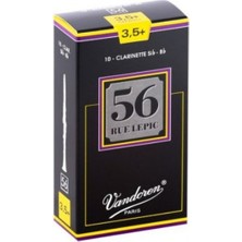 Vandoren CR5035+ 56 Rue Lepic Bb Klarnet Kamışı No: 3.5+ (Profesyonel) - 10'lu Kutu | Hassas Derecelendirme ve Üstün Malzeme Kalitesi