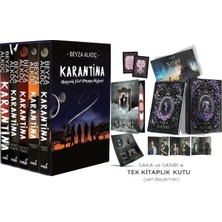 İndigo Kitap Karantina Serisi Seti-5 Kitap Takım- Ciltli Kutulu ve Saka ve Sanrı 4 Kutulu Yan Boyalı