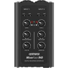 Centrance 01 0001 Mixerface R4D Gen 3 Taşınabilir Mikser Digital Mobil Kayıt Cihazı | Usb-C ,24-BIT/192KHZ Yayın Kalitesinde Ses Arayüzü