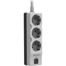 Dotwolt Akım Korumalı Priz 3 Lu  Anahtarlı 1.5 Metre