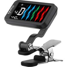 Cherub WST-905LI Flow Tune Şarj Edilebilir Tuner | Metal Klips Yüksek Hassasiyet USB Şarj