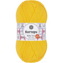 Kartopu 1 Adet Baby One Tüylenmeyen El Örgü Ipi Yünü Sarı K154