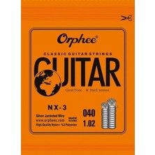 Orphee Nx-3 Klasik Gitar Sol (G) Teli - 3. Tel (Aksesuar - Yedek Tek Tel) | Hassas Imalat, Hızlı Tepki Veren Esnek Yapı, Ideal Ses Projeksiyonu | Uyum: Tüm Klasik Gitarlar