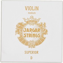 Jargar 630851 Superior Keman Re (D) Teli | Gümüş Sarım Orta Tansiyon Sıcak ve Kadifemsi Keman Tonları Için En Üst Sınıf Seçim