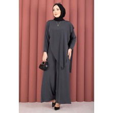 Ozk Asimetrik Kesim Sandy İkili Takım Füme