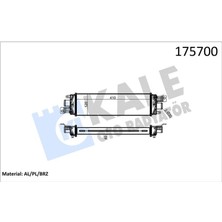 Kale Xmpdby Turbo Radyatörü Intercooler Albea 03 1.3jtd 457X116X40 Al Al Sistem