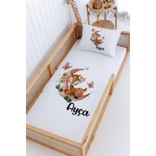 Lilabio %100 Pamuk Isme Özel Montessori Yatak Pike Seti 100X200 Ceylan