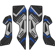 Alkan MB Yamaha Nmax 2024 Kauçuk Basamak Takımı 4 Parça Mavi Detaylı Model 708