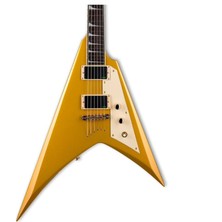 Esp Ltd Lkhvmgo Kirk Hammett Kh-V Metalik Gold | Altın Rengi V Gövde Eşsiz Duruş