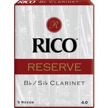 D'addario RCR0540 Reserve Bb Klarnet Kamışı No: 4.0 (Profesyonel) - 5'li Paket | Çok Sert Yapı, Güçlü Nefes Desteği ve Kararlı Tını