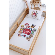 Lilabio %100 Pamuk Isme Özel Montessori Yatak Pike Seti 100X200 Paw Patrol