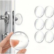 Gusion Şeffaf Silikon Mobilya ve Kapı Durdurucu Darbe Pedi 6'lı Set 3x3 Boyut 3 mm Kalınlık