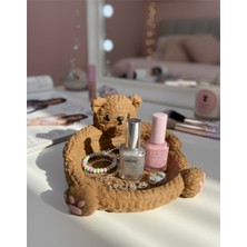 Örgü Dokulu Sevimli Ayıcık Figürlü Takı Tabağı / Organizer - Hediyelik Dekoratif Eşya, Takı Standı, NYCRUIN3D