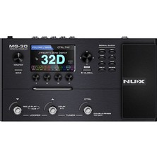 Nux Mg-30 Elektro Gitar Prosesörü (Üst Segment - Profesyonel Modelleme) | White-Box Modelleme Algoritması, 1024 Örneklemeli Ir Desteği, Fx Loop ve Mıdı Bağlantısı | Ölçüler: 313 x 166 x 54 mm
