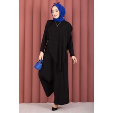 Ozk Asimetrik Kesim Sandy İkili Takım Siyah