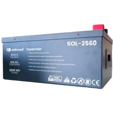 Solinved 25.6V 100AH LİTYUM Akü