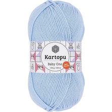 Kartopu 1 Adet Baby One Tüylenmeyen El Örgü Ipi Yünü Mavi K544