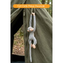 Rozitoys Elleri Yapışan Oyun ve Uyku Arkadaşı Peluş Maymun Gri