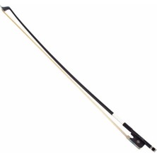 Carlovy Mcbw-Cb Deluxe Karbon Çello Yayı (Profesyonel - Karbon Fiber) | Yüksek Mukavemetli Karbon Şasi, Abanoz Topuk (Frog), Doğal Beyaz At Kılı, Üstün Denge Noktası | Uyum: 4/4 (Tam Boy) Çello