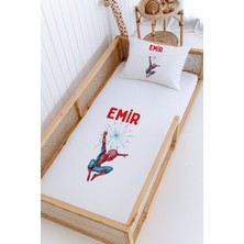 Lilabio %100 Pamuk Isme Özel Montessori Yatak Pike Seti 100X200 Örümcek Adam