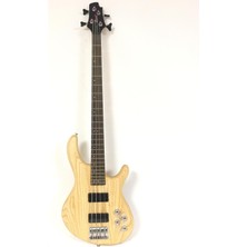 Cort Endonezya Cort AB4DLX As Opn Action Serisi Deluxe Dişbudak Gövde Bas Gitar (Orta Seviye) | Aktif Elektronik Devre, Dişbudak (Ash) Kasa ve Open Pore Mat Kaplama