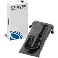 Nuvo NV-N230CHBK Yan Flüt Eğri Boyun (Siyah) | Ergonomik Başlık Kolay Üfleme