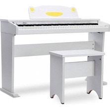 Artesia Fun-1-Wh Beyaz Çocuk Piyanosu | Minik Müzisyenler Için Gerçek Piyano Deneyimi