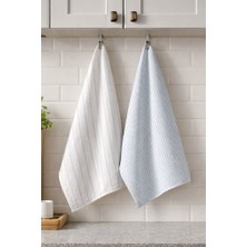 Elvya %100 Pamuk Çift Kat Müslin Mutfak Kurulama Bezi 2’li Set 40X60 cm Emici Yumuşak Mutfak Havlusu - Elv-Mkb