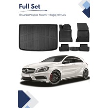 Mercedes A Serisi W176 2014 Model Tam Uyumlu Paspas+Bagaj Havuzu Seti