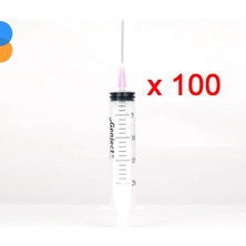 Genject 20ML (Contalı) 3p Pembe Uçlu Enjektör 100'LÜ Kutu