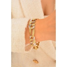 Cebeci Çift Renk Zincir Bileklik