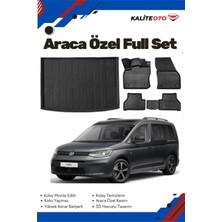 Volkswagen Caddy 2022 Model Yumuşak Paspas+Bagaj Havuzu Seti