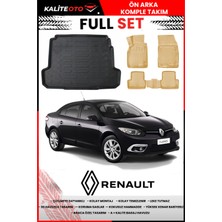 Renault Fluence 2015 Model 4d Bagaj ve Pro Serisi Havuzlu Bej Paspas Takımı
