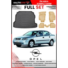 Opel Astra G Sedan 2001 Model 4d Bagaj ve Pro Serisi Havuzlu Bej Paspas Takımı