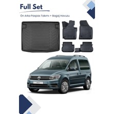 Volkswagen Caddy 2014 Model Tam Uyumlu Paspas+Bagaj Havuzu Seti