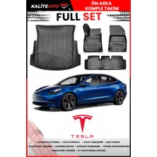 Tesla Model 3 2018 Model 4d Bagaj ve Pro Serisi Havuzlu Paspas Takımı