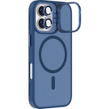 Velvoria iPhone 16 Cyrenn Magsafe Kılıf + Lens Koruyucu Gece Mavisi