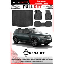 Renault Duster Full Hybrid 2024 Sonrası 4d Bagaj ve Pro Serisi Havuzlu Paspas Takımı