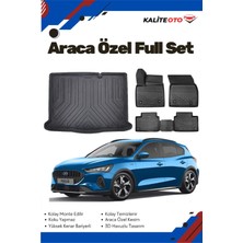 Ford Focus 5 Hatchback 2019-2020-2021-2022 Model Yumuşak Paspas+Tamir Kitli Bagaj Havuzu Seti