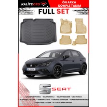 Seat Leon 2016 Model 4d Bagaj ve Pro Serisi Havuzlu Bej Paspas Takımı