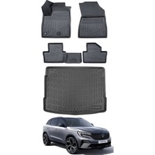 Renault Austral Hybrid 2025 Model Havuzlu Paspas ve Bagaj Havuzu Bagaj Paspası