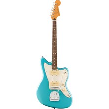 Fender 0140590518 Player Iı Jazzmaster Elektro Gitar (Aquatone Blue) | Gülağacı Klavye Mavi Retro Renk ve Tremolo Sistemi