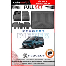 Peugeot Rifter 2025 Model Seperatörlü Bagaj Havuzu+Paspas Takımı Full Set+Hediyeli