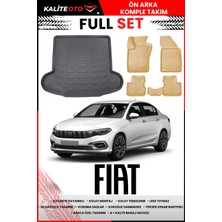 Fiat Egea Sedan 2023 Model 4d Bagaj ve Pro Serisi Havuzlu Bej Paspas Takımı