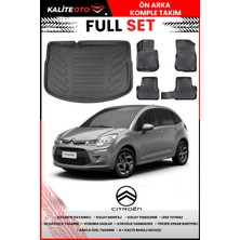 Citroen C3 Ds3 Kalın Stepne 2011 Model 4d Bagaj ve Pro Serisi Havuzlu Paspas Takımı