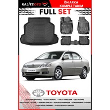 Toyota Corolla C Sedan 2001-2006 4d Bagaj ve Pro Serisi Havuzlu Paspas Takımı