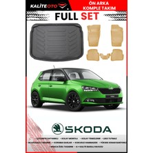 Skoda Fabia 2021 Model 4d Bagaj ve Pro Serisi Havuzlu Bej Paspas Takımı