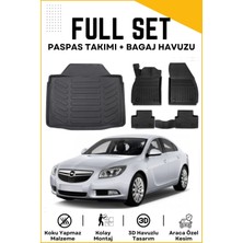 Opel Insignia Sedan 2014 Model Birebir Uyumlu Bagaj Havuzu+Paspas Seti