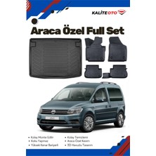 Volkswagen Caddy 2012 Model Yumuşak Paspas+Bagaj Havuzu Seti